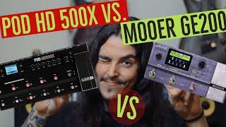 MOOER GE200 vs LINE 6 POD HD 500x  Which one should you get [upl. by Enirual]