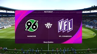 Hannover 96 vs VfL Osnabrück 13072024 Club Friendlies PES 2021 [upl. by Analak]