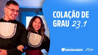 COLAÇÃO DE GRAU UNIGRANRIO AFYA  FORMANDOS 20231 [upl. by Oryaj]