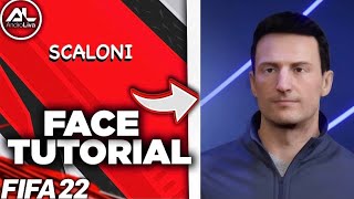 FIFA 22  LIONEL SCALONI Face Tutorial [upl. by Ecinreb]