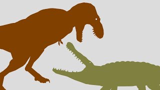 Deinosuchus vs T rex  Pivot Animation [upl. by Nagoh507]