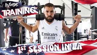 TRAINING amp BONDING key to success  Real Madrid Preseason in Los Angeles [upl. by Enillebyam]