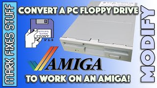 Use a PC Floppy drive on a Commodore Amiga [upl. by Aciret]