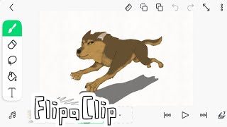 Wolf running cycle timelapse drawing [upl. by Onitram]