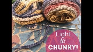 Make your Thin Yarn Chunky  Howto  Tutorial [upl. by Eldrida933]