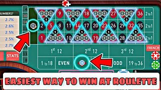 EASIEST WAY TO WIN AT ROULETTE  ROULETTE STRATEGY TO WIN MONEY VIRAL CASINO [upl. by Reham]