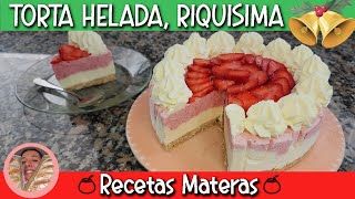 TORTA HELADA  SUPER POSTRE DE LAS FIESTAS🎄🎊 SIN HORNO ⭐✅ [upl. by Olecram114]