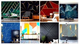 Creative Geometric Wall Art Designs  Decorate Your Wall Like These Designs  Home Decoration Place [upl. by Oetsira]