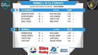 LVampDCL  Loy Yang B CLV Premier  A Grade  Round 9  Morwell v Ex Students [upl. by Enelrihs]