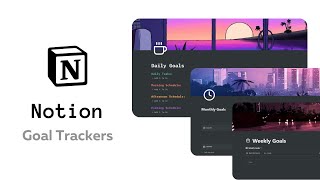 Daily weekly and monthly Notion goal trackers [upl. by Aniret]