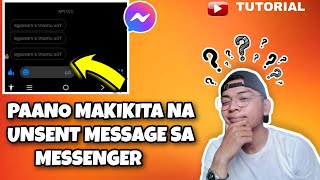 PAANO MAKIKITA ANG REMOVE MESSAGES SA MESSENGER TAGALOG TUTORIAL [upl. by Pacifica646]