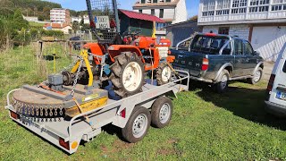 Minitractor Kubota B1500 con desbrozadora Thor 1m [upl. by Anselm]