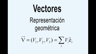 002 Representación geométrica de un vector [upl. by Ailemor]