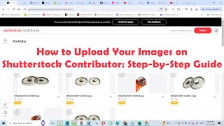 How to Upload Your Images on Shutterstock Contributor Step by Step Guide [upl. by Eralc451]