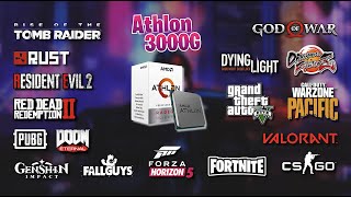 ✅ Athlon 3000G ✅ Test in 20 Games ✅ ¿Vale la pena ✅ PC BAJOS RECURSOS ✅ 2022 [upl. by Bena30]