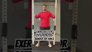 Exercises For Osteoporosis The Banded Hip Hinge osteoporosis solvingpainwithstrength [upl. by Otrebireh]