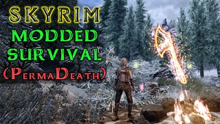 Skyrim Modded Survival with Permadeath using DarkLadyLexys LOTD mod guide [upl. by Roos]