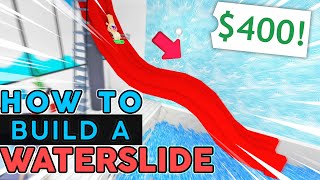 HOME WATERSLIDE  Adopt Me Speed Build amp Tutorial [upl. by Bornstein]