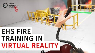 Fire and Evacuation VR Safety Training  EHS Virtual Reality Training  1000 realities studio [upl. by Ahsemed965]