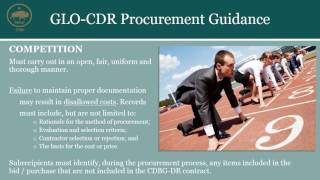 GLOCDR Procurement Guidance [upl. by Ailehc615]