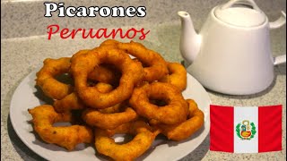 PICARONES CASEROS con MIEL DE CHANCACA  Postre Bandera del Perú [upl. by Kisung]