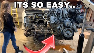 How To Remove A Duramax Engine [upl. by Drain386]