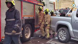 Fire scare at NRZ Building Parkade Centre Bulawayo [upl. by Eivets]