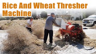 Why Farmers Are Choosing This Rice and Wheat Thresher Machine rice wheat thresher threshing [upl. by Solrac]