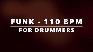 Funk Backing Track for Drummers  110 bpm NO DRUMS [upl. by Raasch284]