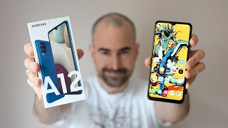 Samsung Galaxy A12  Unboxing Tour Gaming amp Camera Test [upl. by Eehtomit]