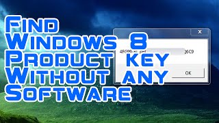 How to find windows 8 product key on computer [upl. by Natsirk89]