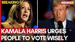 US Elections 2024  Kamala Harris Urges People To Vote Wisely  NewsX [upl. by Ilaire]