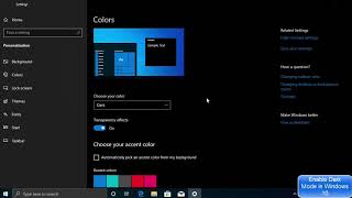 How to Enable Dark Mode in Windows 10 Officially [upl. by Annawal]