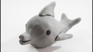 How to Make a Clay Dolphin 🐬  Easy and Quick StepbyStep Guide Plasticine Tutorial [upl. by Enilrahc]