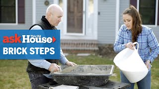 How to Repoint Brick Steps  Ask This Old House [upl. by Derrek]