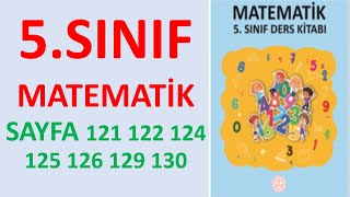 5 SINIF MATEMATİK DERS KİTABI SAYFA 121 122 124 125 126 129 130 [upl. by Amador]