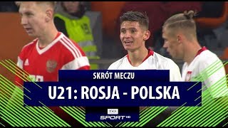 El Euro 2021 U21 Rosja  Polska Pechowy remis Polaków  Skrót spotkania [upl. by Zacherie871]