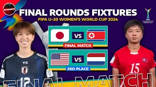 🟡 FINAL FIFA U20 WOMENS WORLD CUP 2024 Match Fixtures amp Schedule  North Korea vs Japan 🔥 [upl. by Corrine875]