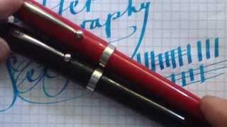 22 Fountain Pen Review Sheaffer Calligraphy Set [upl. by Eirollam415]