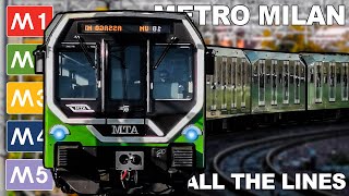 🇮🇹 Milan Metro  All the Lines  2023 Edition 4K [upl. by Moss336]