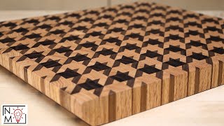 Mind Blowing Houndstooth Cutting Board Pattern  Step by Step Guide [upl. by Refinney715]