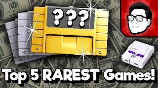 Top 5 RAREST SNES Games  Nintendrew [upl. by Zellner491]