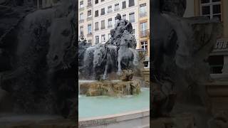 Bartholdi Fountain In Lyon France 🇫🇷 [upl. by Maynard3]