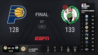 Pacers  Celtics Game 1  NBAConferenceFinals presented by Google Pixel on ESPN Live Scoreboard [upl. by Saraann]