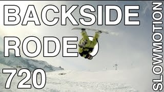 Snowboard Backside Rodeo 720  GoPro2 HD amp Twixtor [upl. by Aeuhsoj991]