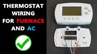 Basic Thermostat Wiring  How to Wire HVAC Thermostat [upl. by Itin]