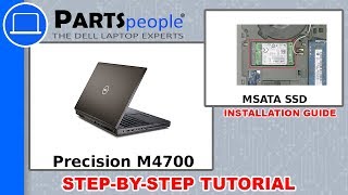 Dell Precision M4700 P21F001 MSATA SSD HowTo Video Tutorial [upl. by Anitsej54]