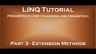 Part 3 Extension Methods in C [upl. by Ronile568]