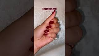 Cherry red nails 🍒  winter nails inspiration Pinterest ♥️ [upl. by Oemac]