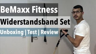 BeMaxx Fitness Widerstandsband Set im Unboxing  Test  Review [upl. by Moazami]